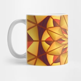 Golden geometric flourish Mug